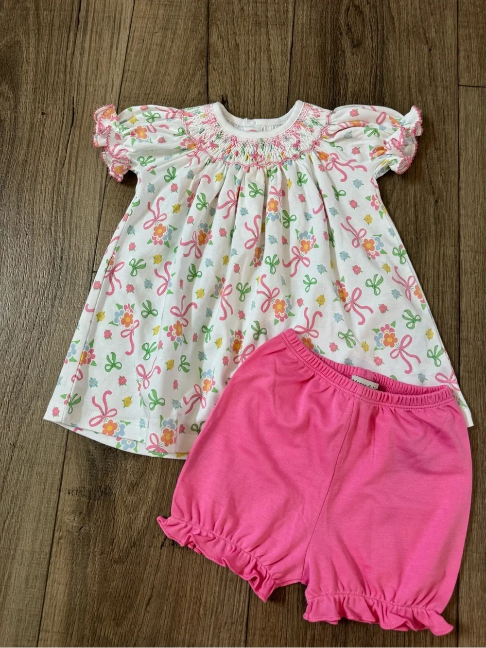 Marco and Lizzy Pima Cotten smocked set